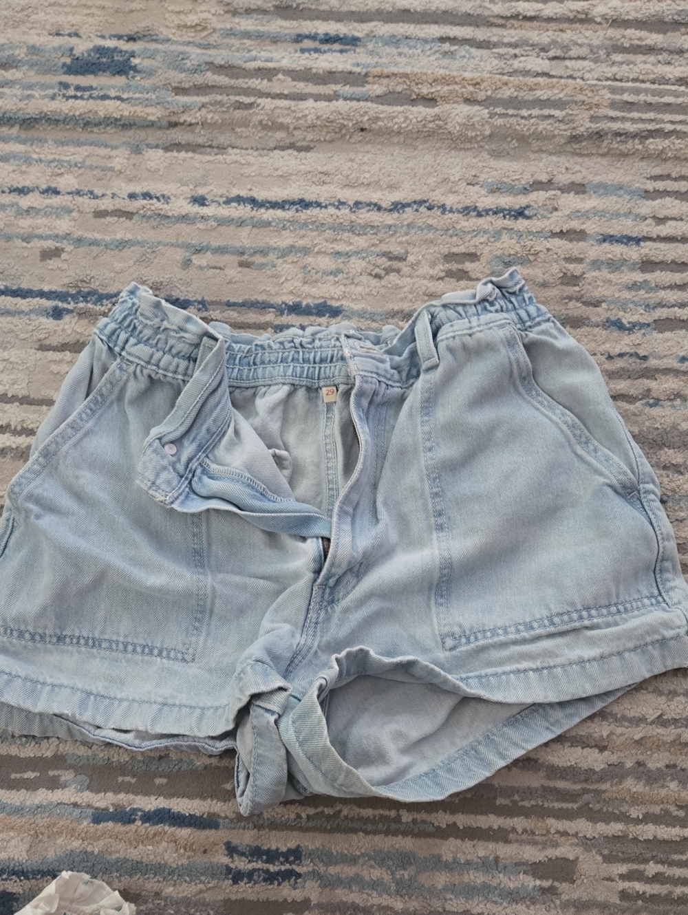 Light Wash Denim Womenβs Shorts - Casual Summer Style